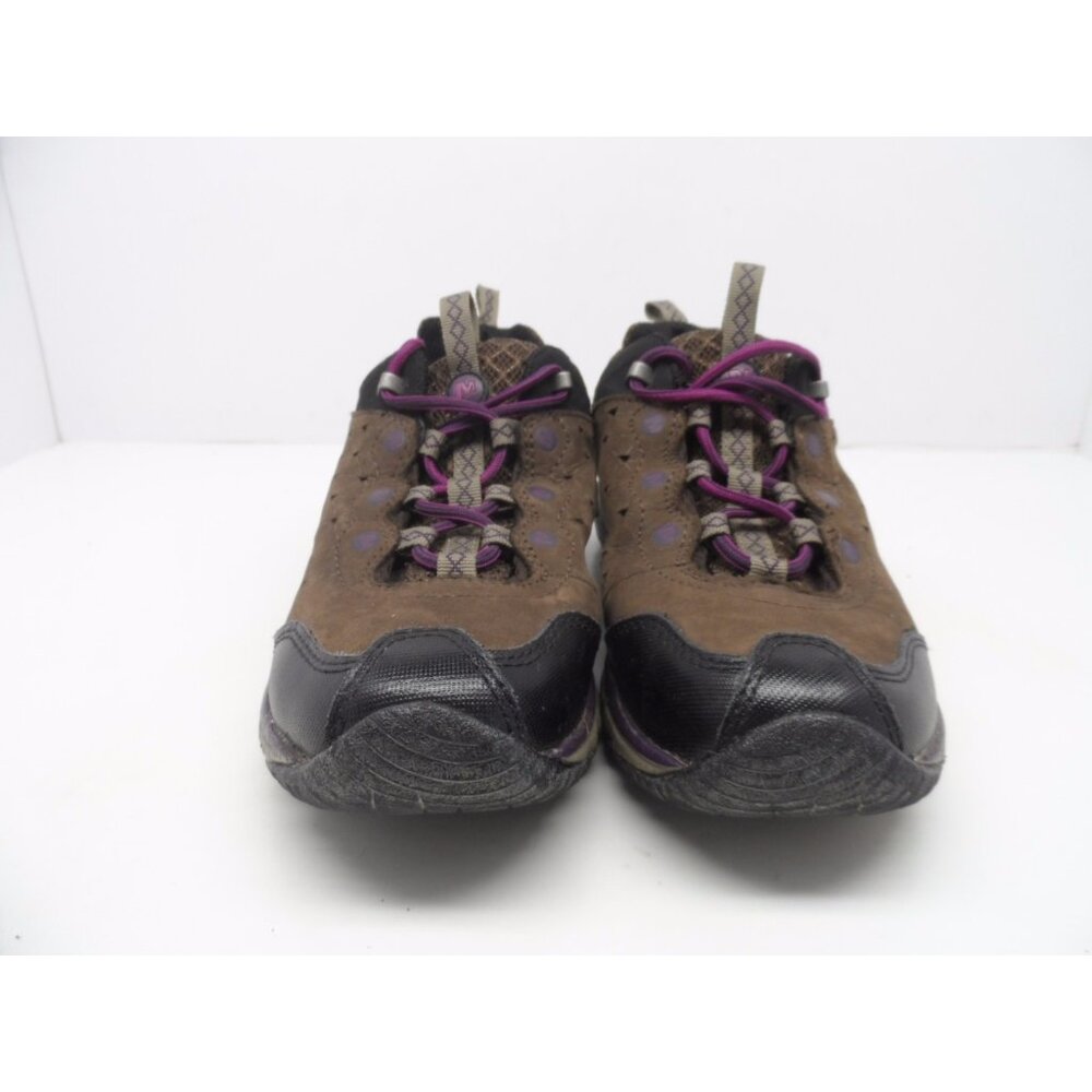 Merrel Women's Avian Light Leather Bracken Hiking Trail Shoe Brown/Purple 7M - Picture 2 of 7